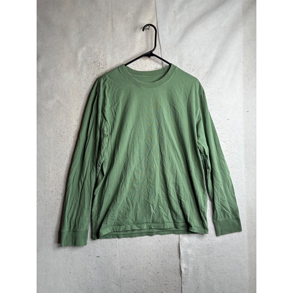 Allbirds Mens Organic Cotton Long Sleeve Tee Shirt Green Large L Eco Friendly
